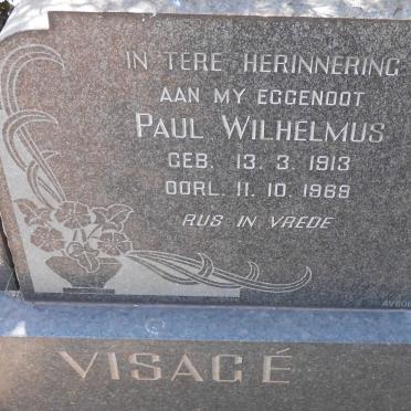 VISAGÉ Paul Wilhelmus 1913-1969