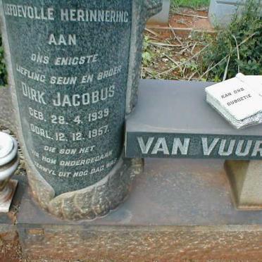 VUUREN Dirk Jacobus, van 1939-1957