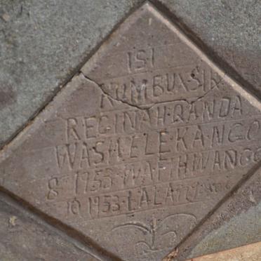 WASHELEKANGO Reginah Qanda 1953-1953