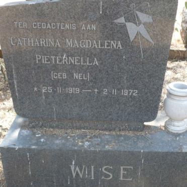 WISE Catharina Magdalena Pieternella nee NEL 1919-1972