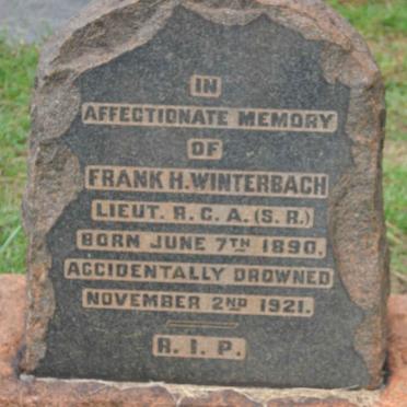 WINTERBACH Frank H. 1890-1921