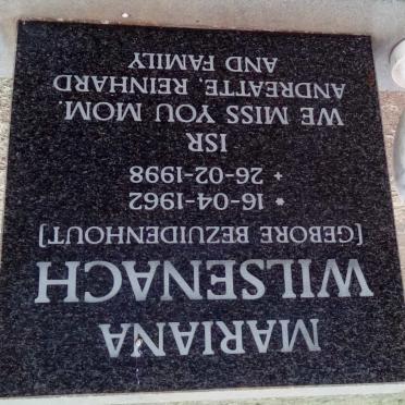 WILSENACH Mariana nee BEZUIDENHOUT 1962-1998