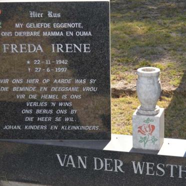 WESTHUIZEN Freda Irene, van der 1942-1997