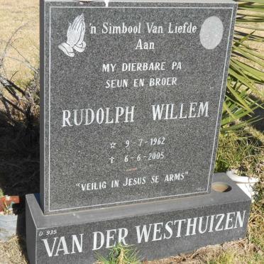 WESTHUIZEN Rudolph Willem, van der 1962-2005