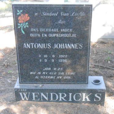 WENDRICKS Antonius Johannes 1922-1996