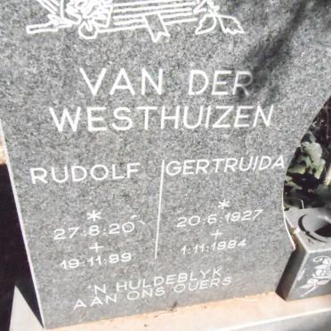 WESTHUIZEN Rudolf, van der 1920-1999 &amp; Gertruida 1927-1994