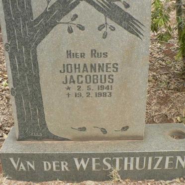 WESTHUIZEN Johannes Jacobus, van der 1941-1983