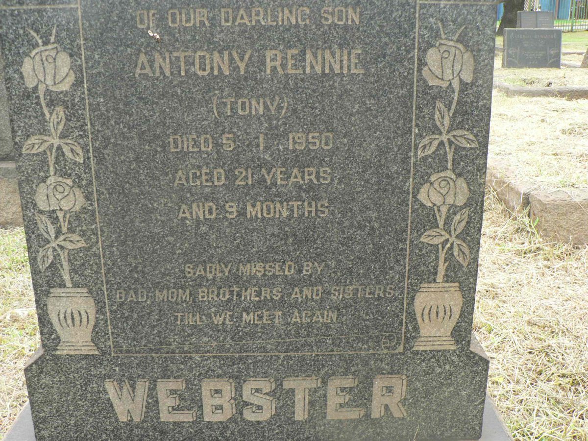 WEBSTER Antony Rennie -1950