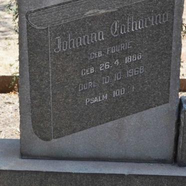 WYK Johanna Catharina, van nee FOURIE 1886-1968