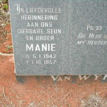 WYK Manie, van 1942-1957