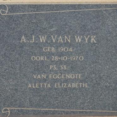 WYK A.J.W., van 1904-1970