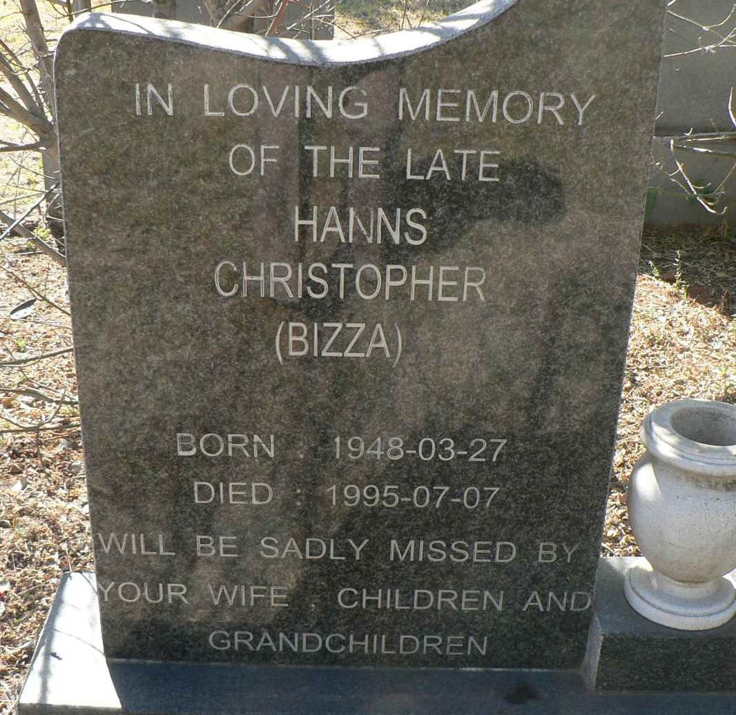 ? Hanns Christopher 1948-1995