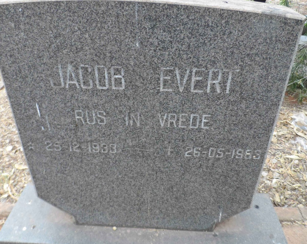 ? Jacob Evert 1933-1983