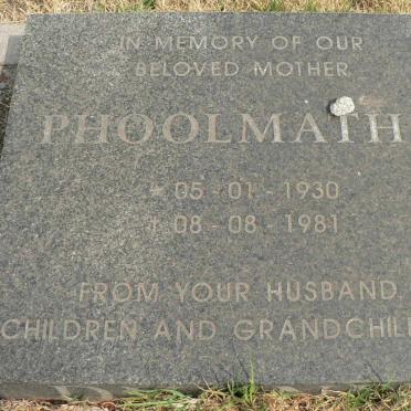 ? Phoolmathy 1930-1981