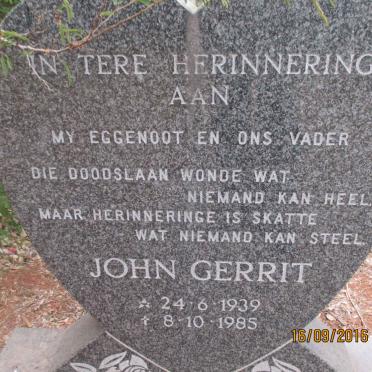 ? John Gerrit 1939-1985