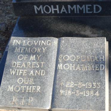 MOHAMMED Coopumah 1933-1984