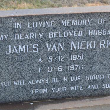 NIEKERK James, van 1951-1976