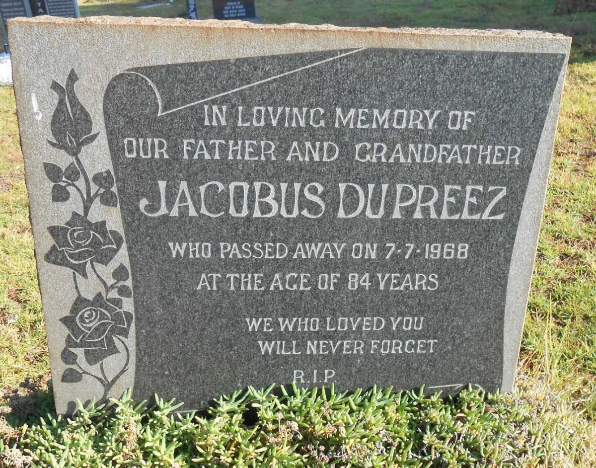 PREEZ Jacobus, du -1968