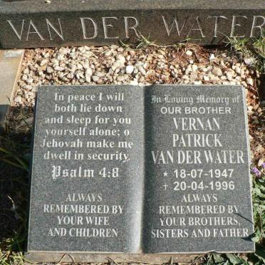 WATER Iris, van der -1975 :: VAN DER WATER Vernan Patrick 1947-1996