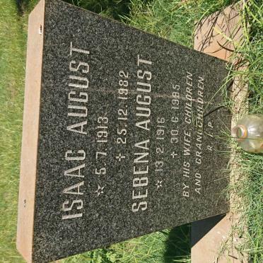 AUGUST Isaac 1913-1982 &amp; Sebena 1916-1995