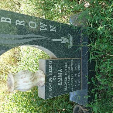BROWN Emma 1924-2004