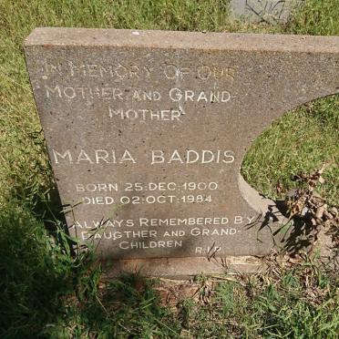 BADDIS Maria 1900-1984