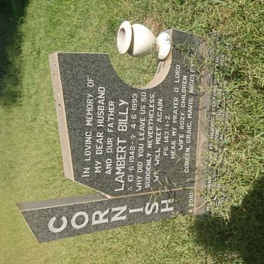 CORNISH Lambert Billy 1948-1993