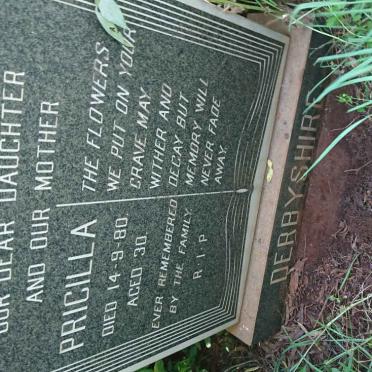 DERBYSHIRE Pricilla -1980