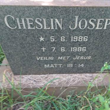 JOSEPH Cheslin 1986-1986