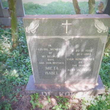 KOKER Mieta Isabel, de 1925-1984