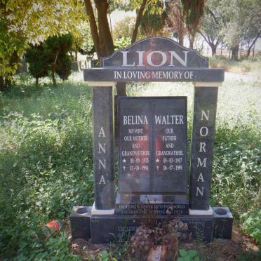 LION Walter 1917-1989 &amp; Belina 1925-1984