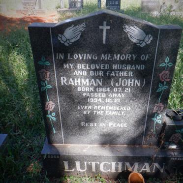 LUTCHMAN Rahman 1964-1994