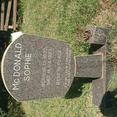 McDONALD Sophie 1920-1993