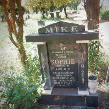 MIKE Sophie 1909-1989