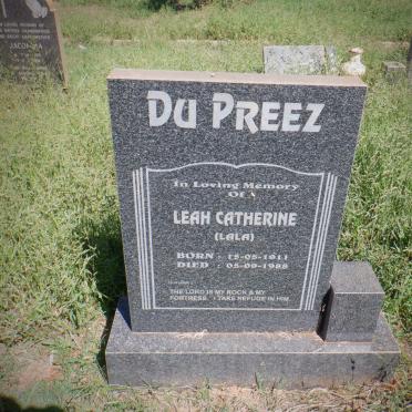 PREEZ Leah Catherine, du 1911-1988