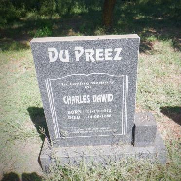 PREEZ Charles Dawid, du 1912-1988