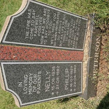 PETERSON Phillip 1929-1992 &amp; Nelly 1938-1982