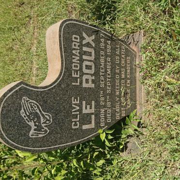 ROUX Clive Leonard, le 1947-1984