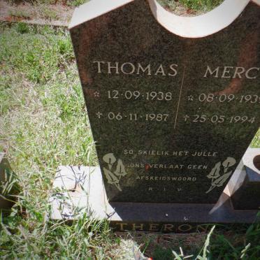 THERON Thomas 1938-1987 &amp; Mercy 1939-1994