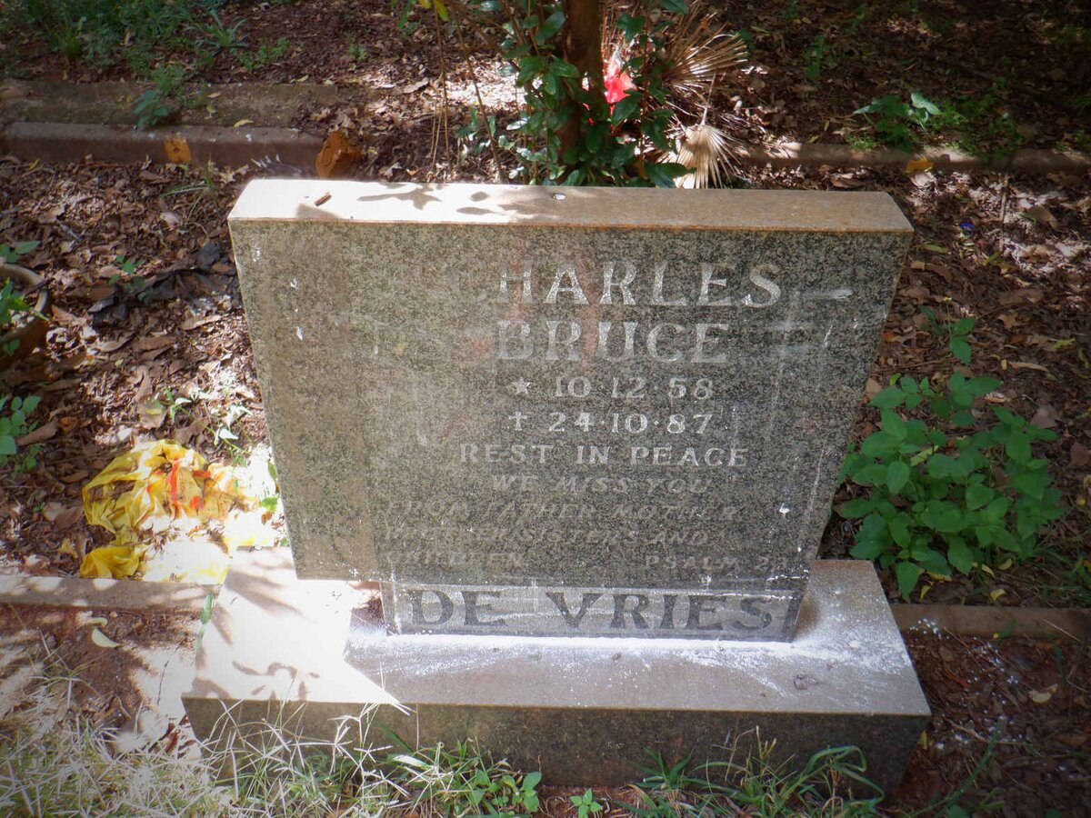 VRIES Charles Bruce, de 1958-1987