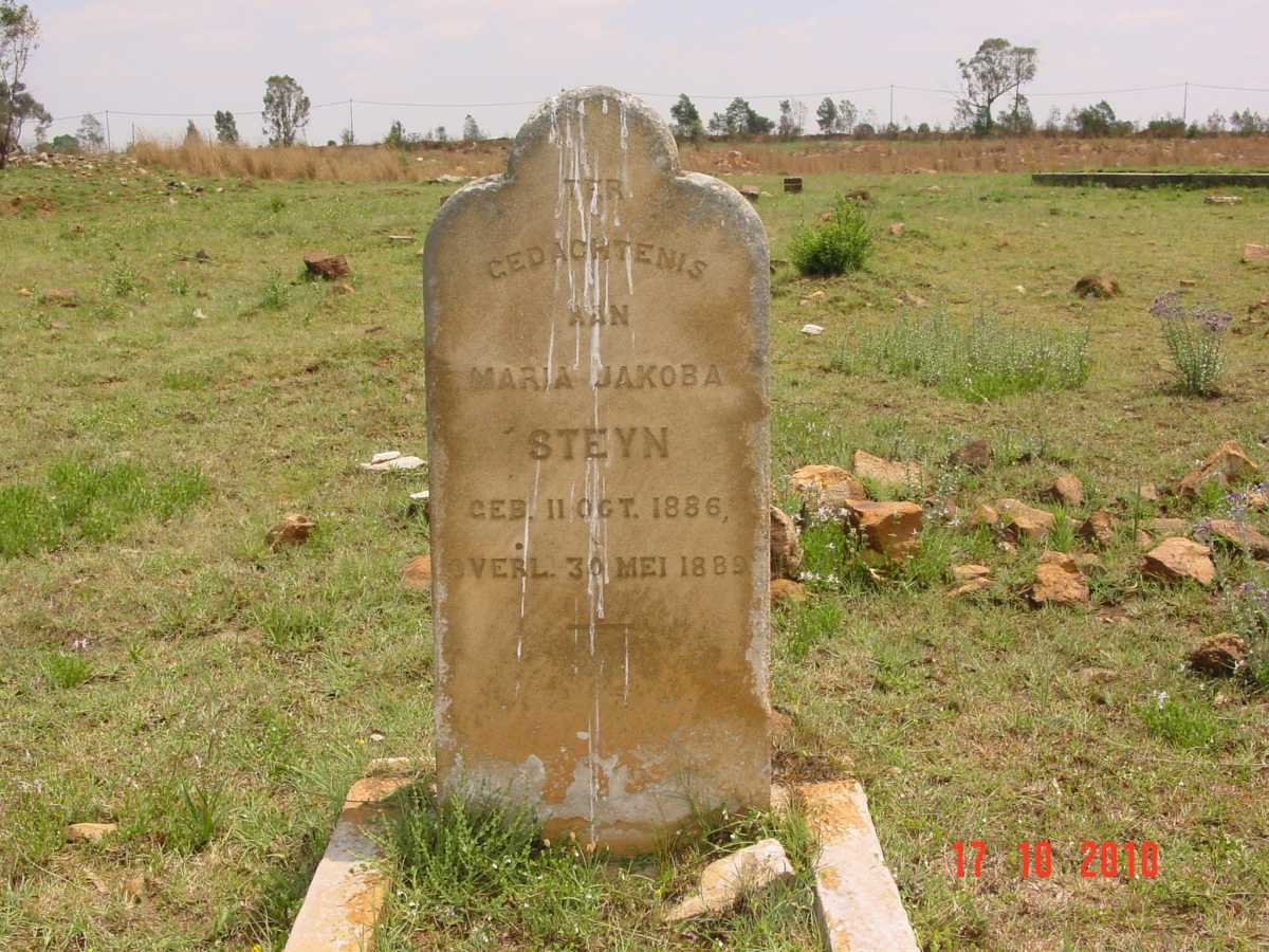 STEYN Maria Jakoba 1886-1889