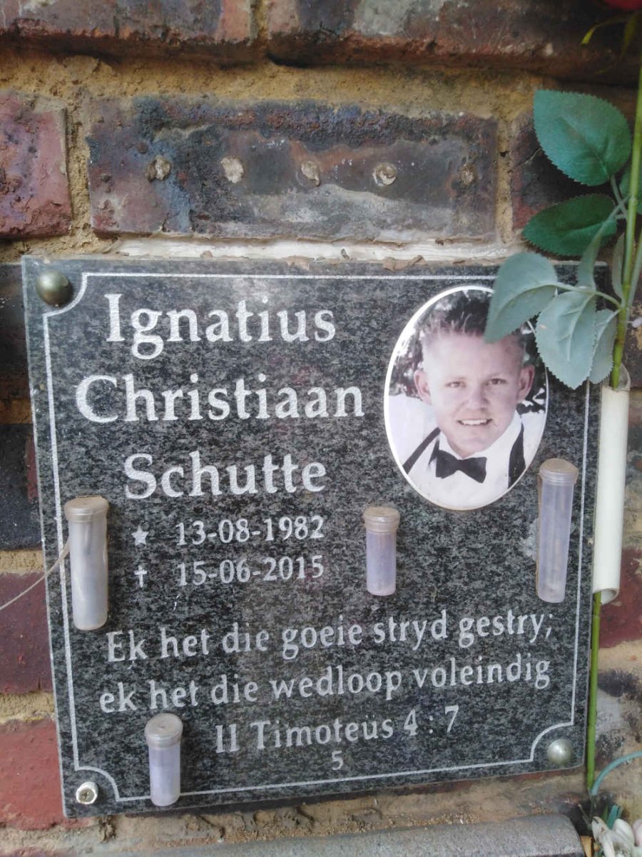 SCHUTTE Ignatius Christiaan 1982-2015