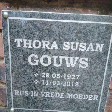 GOUWS Thora Susan 1927-2018