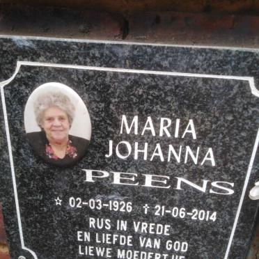 PEENS Maria Johanna 1926-2014