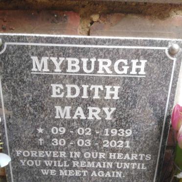 MYBURGH Edith Mary 1939-2021