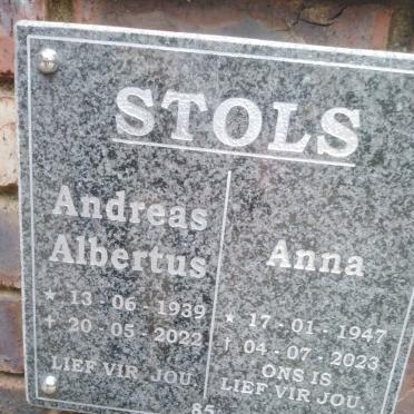 STOLS Andreas Albertus &amp; Anna 1947-2023