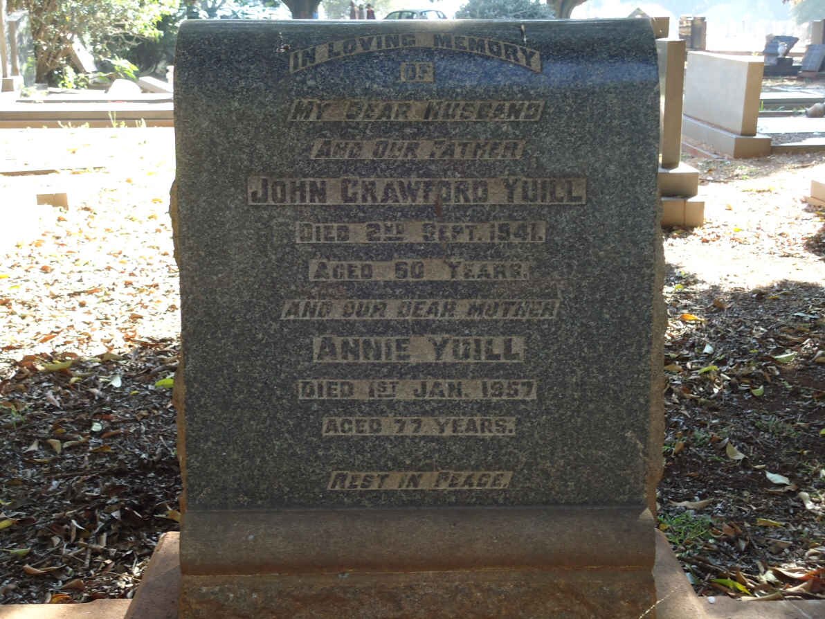 YUILL John Crawford -1941 &amp; Annie -1957