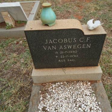 ASWEGEN Jacobus C.F., van 1930-1930