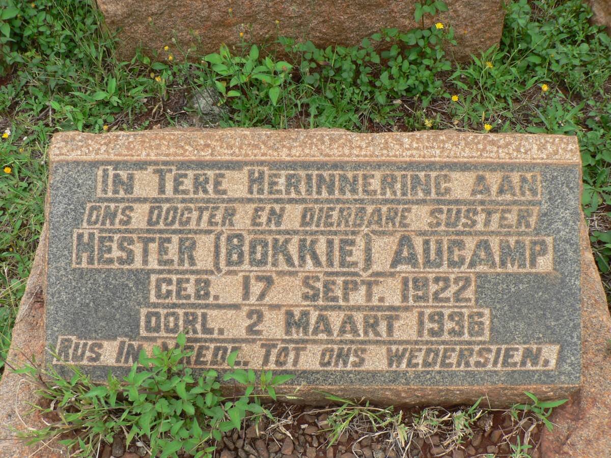 AUCAMP Hester 1922-1936