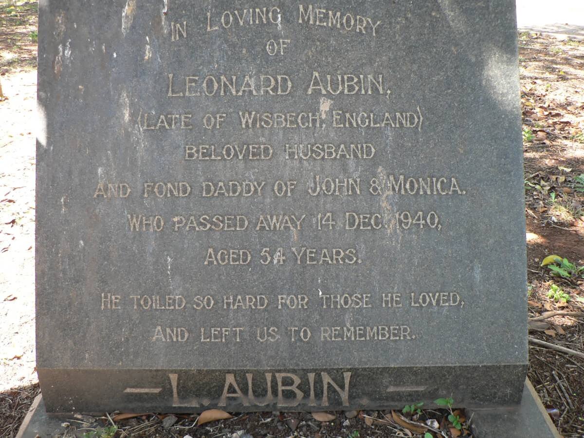 AUBIN Leonard -1940
